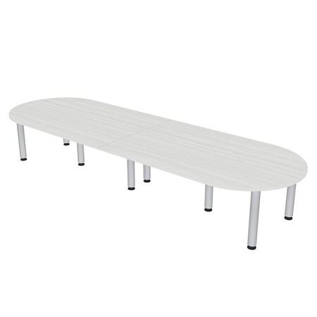 Skutchi Designs 45 in W, 120 in L, 29 in H, Engineered Wood Top, White HAR-RAC-46119-PT-WC